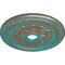 Ekena Millwork Palmetto Medallion (Canopies up to 3 5/8"), 23 5/8"OD x 3 5/8"ID x 1 5/8"P, Copper Green Patina CM23PMCGS - alternate 2